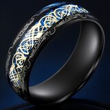 IZMAEL Prstan OR-17120 - Črna / Modra / 55mm | Shoptok.si