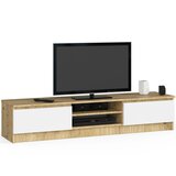 AKORD Tv Omarica, 2 Vrata, Hrast Artisan/Bela, (5000331852) Cene