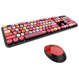 MOFII Retro set bežična tastatura i miš Sweet crno crvena | Eponuda.ba