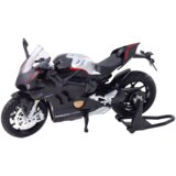  Metalni motor za igro z zvočnimi in svetlobnimi efekti V4 1:12 - črn | Shoptok.si