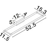 Nova Luce Mat crna željezna LED zidna lampa sa savitljivom konstrukcijom Olas – | shoptok.hr