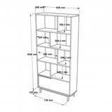 Hanah home ON4-SU knjižna omara, (20870129) | Shoptok.si