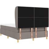 Krevet s opruga kutije Sivo-smeđa 200 x 160 cm tkanina | shoptok.hr