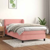 Box spring krevet s madracem ružičasti 80 x 200 cm baršunasti | shoptok.hr