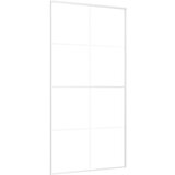  Klizna vrata od stakla ESG i aluminija 102 5 x 205 cm bijela | shoptok.hr