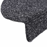  Prostirke za stepenice, samoljepljive, 10 kom, 56x17x3 cm, tamno sive, poluokrugle | shoptok.hr