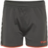 Hummel Sportske hlače 'Poly' siva melange / crvena / crna