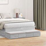  Krevet s ladicama Siva Sonoma 120x36 5x16 5 cm Konstruirano drvo Cijene