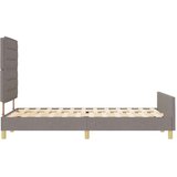  Krevetna konstrukcija Sivo-smeđa 140 x 190 cm tkanina | Eponuda.com