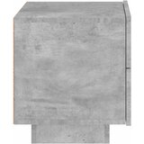  Noćni ormarić s LED svjetlima siva boja betona 70x36x40,5 cm | shoptok.hr