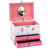 Škatla za nakit z glasbeno škatlo, balerina, ogledalo, predali | Shoptok.si
