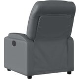 vidaXL Naslanjač siv, umetno usnje | Shoptok.si