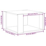  Kava Stol Umjetnički hrast 51,5 x 51,5 x 30 cm | shoptok.hr