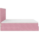 vidaXL Okvir kreveta s madracima ružičasti 180x200cm baršunasti | shoptok.hr