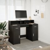  Radni stol s LED svjetlima crni 120x55x91 cm konstruirano drvo | shoptok.hr