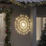 vidaXL Božična zvezdna lučka 140 LED toplo bela 17 cm