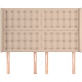  Uzglavlje s ušima boja cappuccina 147x16x118/128cm umjetna koža | Eponuda.ba