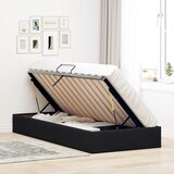  Otomanski krevet s pohranom Crna 100 x 200 cm Baršun | shoptok.hr