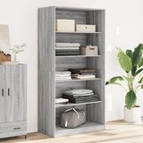 vidaXL Garderobna omara siva sonoma 100x50x200 cm inženirski les Cene