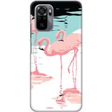 Maska silikonska print za xiaomi redmi note 10 4G/10s pink flamingos