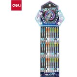  DISPLEJ ROLER GEL DELI HEXIFY sa dve kuglice 0.5 mm PLAVI 1/96 EG363-JL Cene