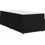  Krevetna konstrukcija s madracem Crna 90 x 190 cm tkanina | shoptok.hr