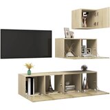  4-dijelni set TV ormarića boja hrasta sonome konstruirano drvo | shoptok.hr