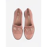 SEASTAR Pink suede loafers with decorative crystals | ePonuda.com