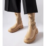 Big Star Beige eco-suede ankle boots | Shoptok.si