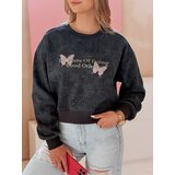 DStreet Bluza damska oversize tie-dye w motyle SPARKI granatowa | Shoptok.si