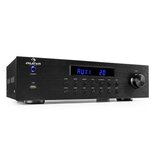 Auna AV2-CD850BT, 4-conski stereo ojačevalec, 8 x 50 W RMS, bluetooth, USB, CD, črn Cene