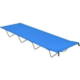  Krevet za kampiranje 180 x 60 x 19 cm od tkanine i čelika plavi | shoptok.hr