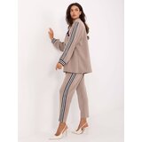 RUE PARIS Set-IT-KMPL-9721.15-dark beige | Shoptok.si