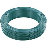 vidaXL Vezna žica za ograjo 250 m 0,9/1,4 mm jeklo črno zelena Cene
