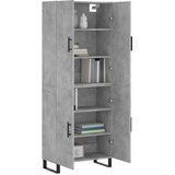  Visoka komoda siva betona 69,5x34x180 cm od konstruiranog drva | shoptok.hr