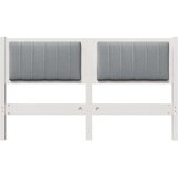  Tapecirani uzglavlje Bijelo 135 cm Čvrsto borovo drvo | shoptok.hr