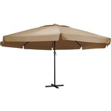 vidaXL Zunanji senčnik z aluminijastim drogom 600 cm taupe Cene