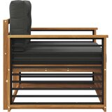  Set vanjskih sofa Čvrsto drvo akacije i poliester Prirodna - Prirodno i antracit prikladno za stan | shoptok.hr