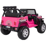  Avto na akumulator Jeep BEAST 4x4 - roza | Shoptok.si