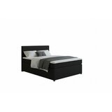 MID.YOU BOXSPRING POSTELJA 140 cm x 200 cm , tekstil, leseni material barve grafita | Shoptok.si