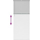 vidaXL Okenska roleta z zavesami Drugo Srebrna 90 x 220 cm Aluminij | Shoptok.si