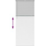 vidaXL Zavjesa za prozor sa zavjesama Ostalo Srebrna 90 x 220 cm Aluminij | shoptok.hr