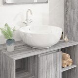 The Living Store Umivalnik bel 44x17 cm keramični okrogel - Umivalnik, (21751109) | Shoptok.si