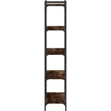  Regal za knjige s 5 razina boja hrasta 80 x 30 x 154 cm drveni | Shoptok.si