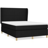 The Living Store Box spring postelja z vzmetnico črna 140x200 cm blago - Box Spring Postelja, (21503701) | Shoptok.si