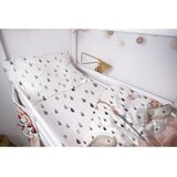 Butter Kings Črno-bela napenjalna enojna otroška rjuha iz bombažnega satena 90x200 cm Bunnies in the Rain – | Shoptok.si