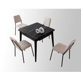 Hanah home Trpezarijski sto Totem 80x75x80cm Crni | Eponuda.ba