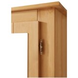 Støraa Garderobna omara iz masivnega bora z ogledalom v naravni barvi 120x170 cm Bertram – | Shoptok.si