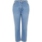 Trendyol Curve Light Blue High Waist Mom Fit Jeans | shoptok.hr