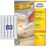 Avery Zweckform Odstranljive univerzalne etikete 35.6 x 16.9 mm | Shoptok.si